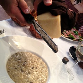 Nonnina - Mushroom black truffle risotto with shaved, aged Parmesan. - Italian Near Me - Chicago, Illinois