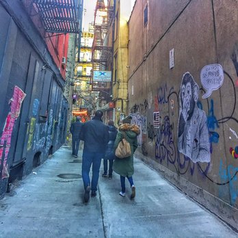 Freemans - Tricky to find graffiti covered Alley leading to the restaurant - Breakfast & Brunch Near Me - New York, New York Freemans - Tricky to find graffiti covered Alley leading to the restaurant - Breakfast & Brunch Near Me - New York, New York