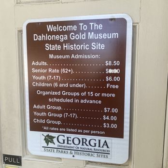 Gold Museum - Prices on the door - Museums Near Me - Dahlonega, Georgia
