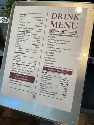 Menu photo 1 Ybor City Coffee and Tea Tampa, FL Menu photo 1 Ybor City Coffee and Tea Tampa, FL