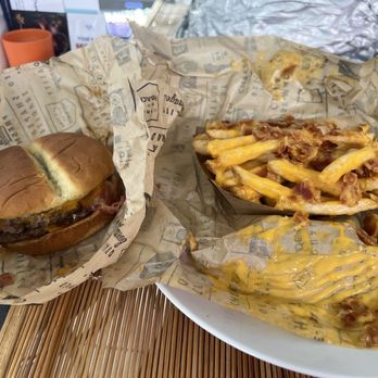 Wayback Burgers - SWEET BOURBON BACON BURGER and BACON CHEESE FRIES - American Near Me - Danbury, Connecticut Wayback Burgers - SWEET BOURBON BACON BURGER and BACON CHEESE FRIES - American Near Me - Danbury, Connecticut