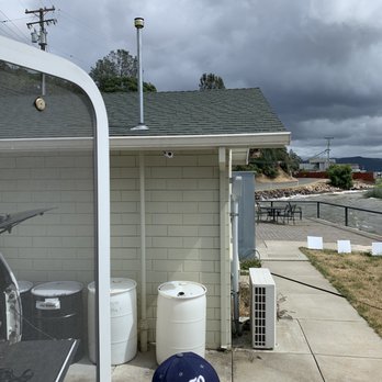 Pine Dell Resort & Store - View of cameras right out the door of space 11 - RV Parks Near Me - Clearlake, California