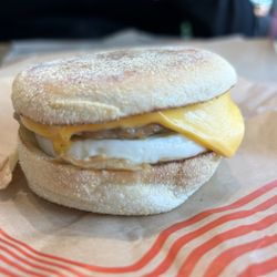 Tim Hortons - Breakfast muffin sandwich was a lot like McMuffin :D