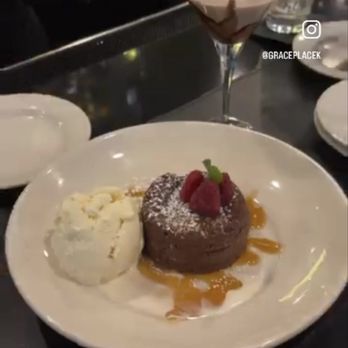 Morton's The Steakhouse - Chocolate cake with ice cream and martini - Steakhouses Near Me - Chicago, Illinois Morton's The Steakhouse - Chocolate cake with ice cream and martini - Steakhouses Near Me - Chicago, Illinois
