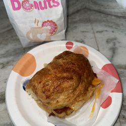 Donut Outlet - Bacon, egg, cheese croissant
