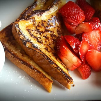 The Artesian Restaurant - Dulcet de Leche French Toast  (not sure what was "Dulcet de Leche" about them) - Wine Bars Near Me - Ojo Caliente, New Mexico