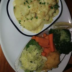 The Greyhound - Fish pie and veg - very good
