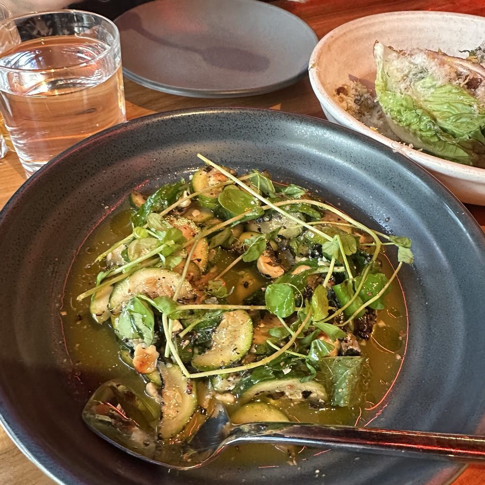 Burnt zucchini ceviche Burnt zucchini ceviche