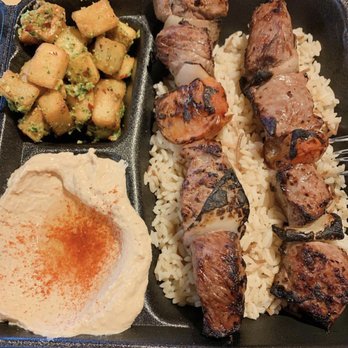 Fufu's Mid East Grill - Beef kabob plate - Mediterranean Near Me - Riverside, California