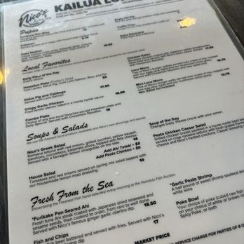 Nico's Kailua - Menu November '24 - Seafood Near Me - Kailua, Hawaii Nico's Kailua - Menu November '24 - Seafood Near Me - Kailua, Hawaii