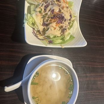 Green Tea House - Salad and miso soup - Chinese Near Me - Fort Worth, Texas Green Tea House - Salad and miso soup - Chinese Near Me - Fort Worth, Texas