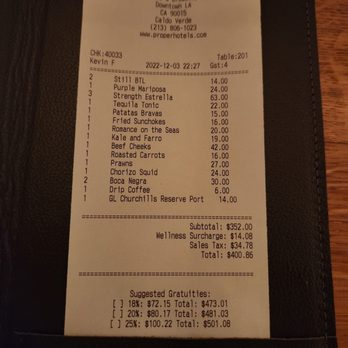 Cabrillo - Our bill - Breakfast & Brunch Near Me - Los Angeles, California