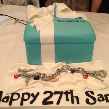 Ele Makes Cakes - Tiffany box with a charm bracelet. All the charms represents a part of me. - Custom Cakes Near Me