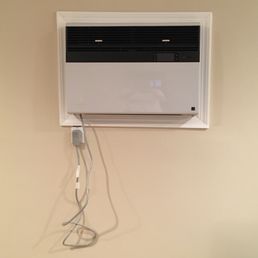 This was the finished product after my new air conditioner was installed.