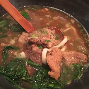 Raku - Niku udon (beef short ribs and honey comb tripe) - Japanese Near Me - New York, New York