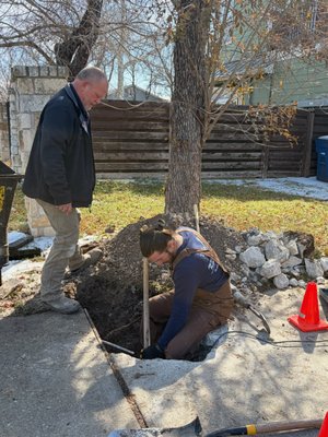 Trenchless Water Line Replacement - Trenchless water line replacement allows us to install a brand-new water service line without digging long, destructive trenches across your yard, driveway, or landscaping. Using specialized boring and pull-through equipment, we replace the old line through small, strategic access points—saving time, money, and your curb appeal.

This solution is ideal if you’re experiencing:

Repeated underground water leaks

Low or inconsistent water pressure

High water bills with no visible leaks

Aging or failing materials (galvanized steel, polybutylene, or deteriorated copper)

Water line failures under concrete, driveways, or landscaped areas

Benefits of Trenchless Water Line Replacement
Minimal excavation – No long trenches through your yard

Faster completion – Many replacements completed in a single day

Less property damage – Preserves landscaping, sidewalks, and hardscapes

Long-lasting materials – Modern piping designed for durability and performance

Code-compliant installation – Installed to current local plumbing standards

Our Process
Thorough evaluation of your existing water service line

Clear explanation of options and expectations

Precision trenchless installation using proven methods

Pressure testing and system verification

Clean jobsite and full restoration of access points

Why Choose Plumbing Outfitters?
At Plumbing Outfitters, we don’t just replace pipes—we guide homeowners through major plumbing decisions with clarity and confidence. Our licensed professionals focus on precision, transparency, and doing the job right the first time.

If you’ve been told you need a new water line—or suspect one is failing—we’re here to help you understand your options and choose the least invasive solution possible.