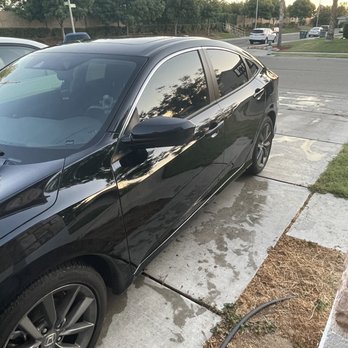 Alex Digital Window Tinting - Back windows are darkest, drivers side is 30%. Standard film - Car Window Tinting Near Me - Visalia, California