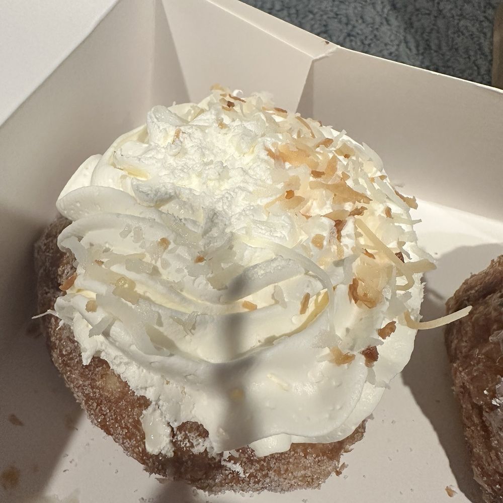 Parlor Doughnuts - Coconut Cream Filled - Coffee & Tea Near Me - Huntsville, Alabama Parlor Doughnuts - Coconut Cream Filled - Coffee & Tea Near Me - Huntsville, Alabama