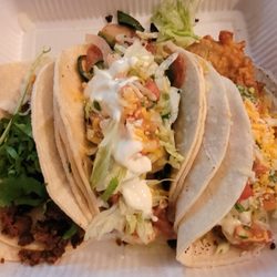 Tacos Los Altos - Carne asada, shrimp and fish tacos