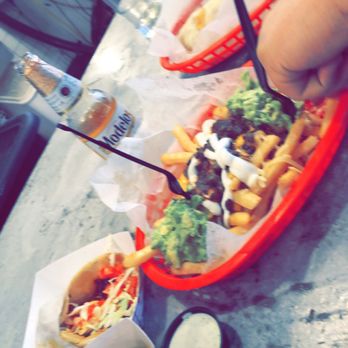 The Taco Stand - Spicy shimp taco & carne asada fries - Mexican Near Me - Miami, Florida