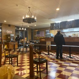 a man in a restaurant