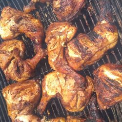 A Taste of Jamerican - Jerk Chicken hot off the grill!!