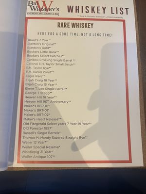 Menu photo 3 Big Whiskey's American Bar & Restaurant Springfield, MO Menu photo 3 Big Whiskey's American Bar & Restaurant Springfield, MO