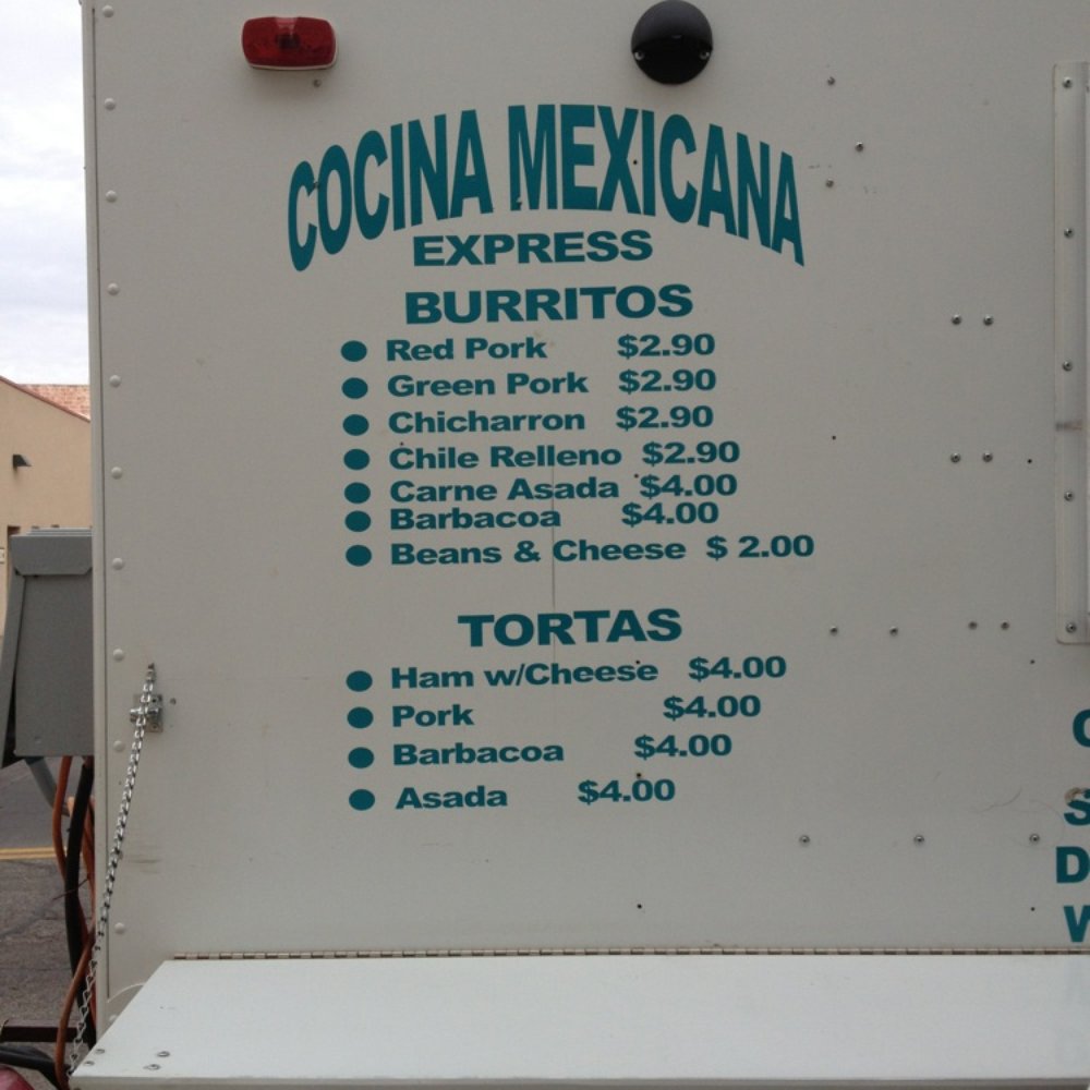 Partial menu