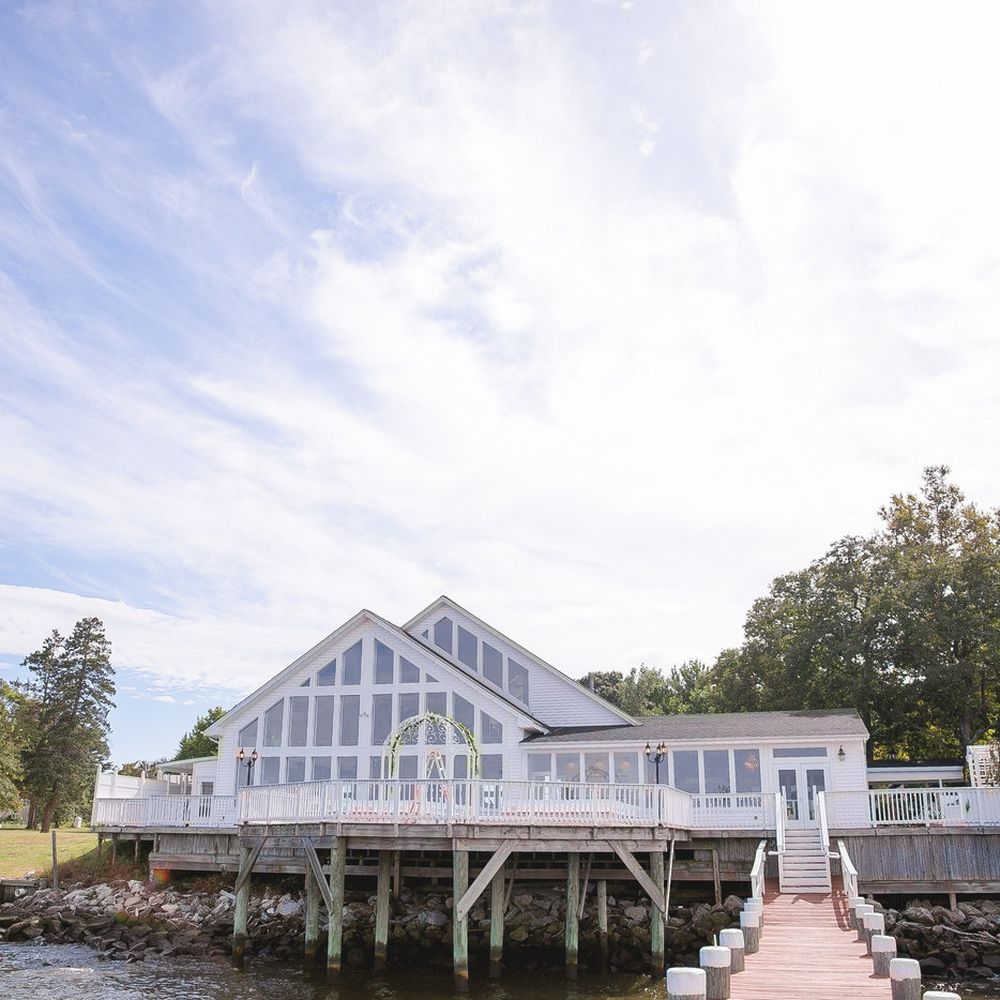 Celebrations at the Bay - View of the Ballroom from the dock (Photos by Luke & Ashley https://lukeandashley.com/) - Venues & Event Spaces Near Me - Pasadena, Maryland