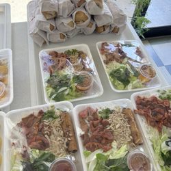 Bahn mi sandwiches, mixed plate