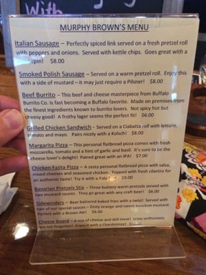 Menu photo 3 Murphy Brown's Craft Beer Empourium Clarence, NY