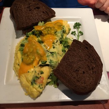 Joe's Rusty Nail - Broccoli and cheddar omelet, with an extra egg added for free. Holler. - American Near Me - Bellevue, Pennsylvania