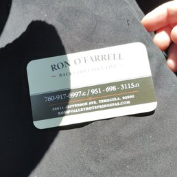 Ron O'Farrell was an excellent contact, helped me find the right spa for me, and followed up with me. AMAZING SERVICE. Ron O'Farrell was an excellent contact, helped me find the right spa for me, and followed up with me. AMAZING SERVICE.