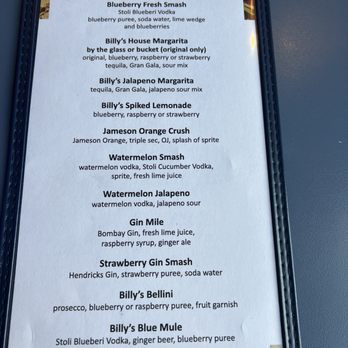 Billy's Chowder House - drinks!!! delicious - Seafood Near Me - Wells, Maine Billy's Chowder House - drinks!!! delicious - Seafood Near Me - Wells, Maine