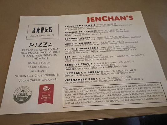 Menu photo 2 JenChan's Atlanta, GA