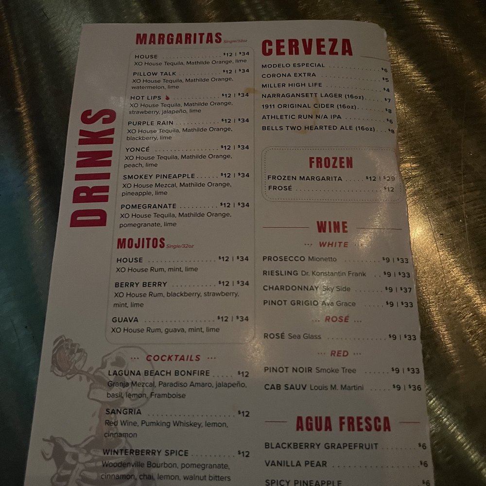 XO Taco - Drink Menu - Tacos Near Me - Syracuse, New York XO Taco - Drink Menu - Tacos Near Me - Syracuse, New York
