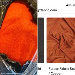 Big Z Fabric - Left is color I received right is color on site