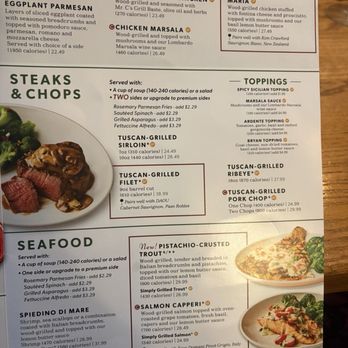 Carrabba's Italian Grill - Menu - Italian Near Me - Lutz, Florida
