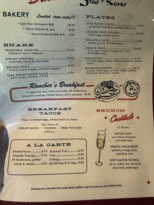 Menu photo 1 Star Rover Nashville, TN