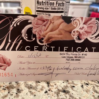 Sassy Nails - Gift certificate - Nail Salons Near Me - Las Vegas, Nevada