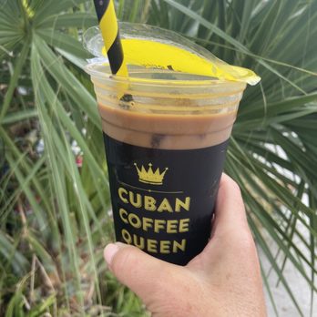 Cuban Coffee Queen Waterfront - Iced mocha.  Decaf. Almond milk. Yummmmm. Thank you - Coffee & Tea Near Me - Key West, Florida