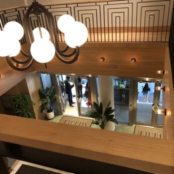 Marriott Stanton South Beach - Entrance from floor above lobby - Hotels Near Me - Miami Beach, Florida