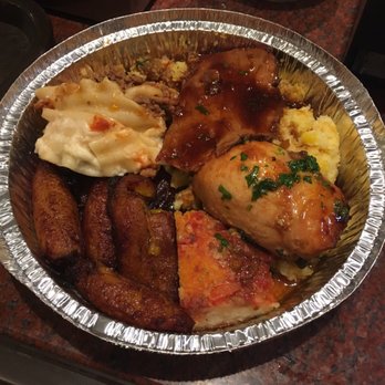 Villa Brazil Cafe Grill - Prime rib, chicken spinach rolls, lasagna, corn pudding, tomato bread, and sweet plantains. - Brazilian Near Me - Astoria, New York