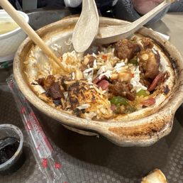 Chinese Sausage and Pork bowl.