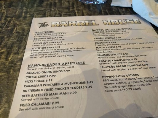 Menu photo 7 The Barrel House Sioux Falls, SD Menu photo 7 The Barrel House Sioux Falls, SD