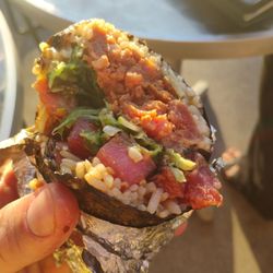 Spicy tuna burrito
