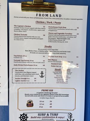 Menu photo 5 Captains Anchorage Big Bear Lake, CA