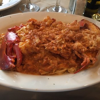 Tutto A Modo Mio - Fettuccine with lump crab, shrimp and lobster in a light vodka sauce. Fantastic! - Italian Near Me - Ridgefield, New Jersey Tutto A Modo Mio - Fettuccine with lump crab, shrimp and lobster in a light vodka sauce. Fantastic! - Italian Near Me - Ridgefield, New Jersey