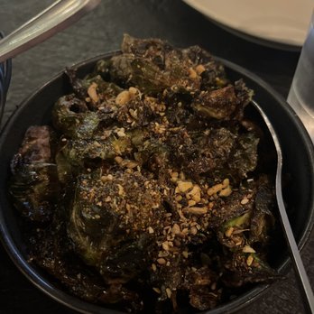 Aba - Brussels sprouts - a bit too sweet for me - Mediterranean Near Me - Austin, Texas