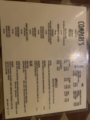 Menu photo 7 Compari's Los Angeles, CA